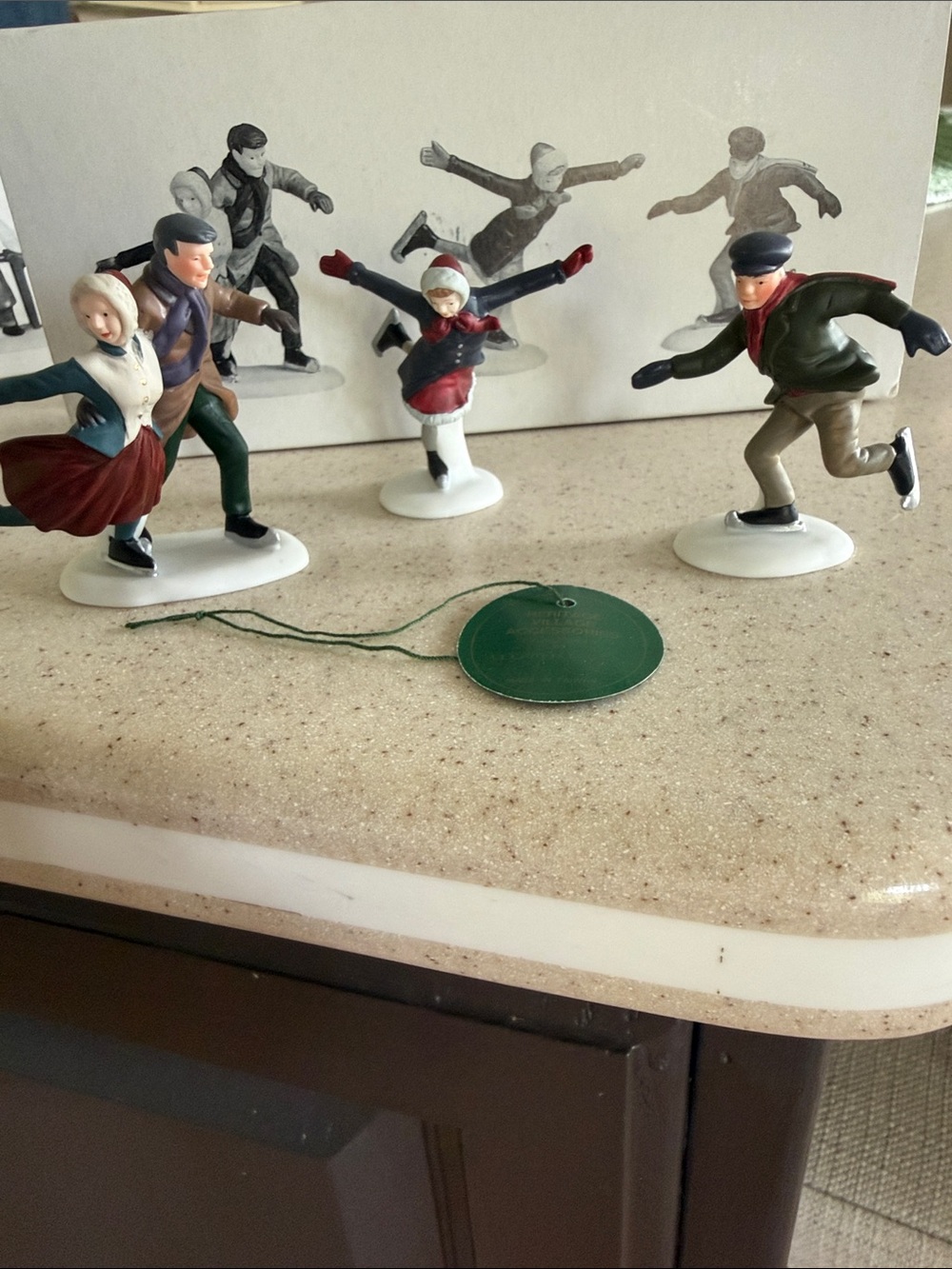 Dept 56 Hand painted Decorative Ice Skater Figurines